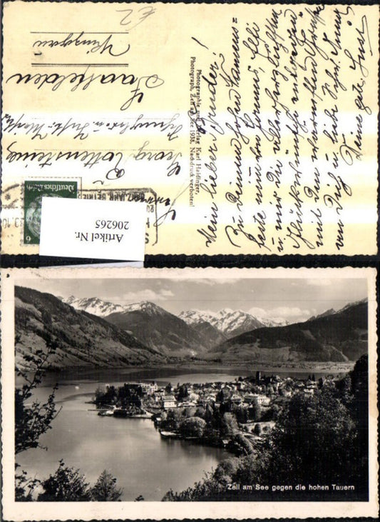 206265,Foto Ak Zell a. See geg. d. Hohen Tauern