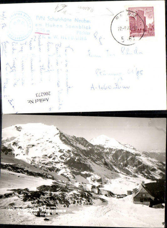 206273,Naturfreundehaus Neubau a. Gr. Hocharn Winteransicht b. Rauris Foto Ak