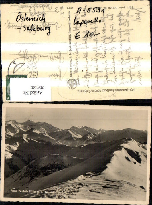206280,Saalbach Winteransicht Hohe Penhab g. d. Tauern
