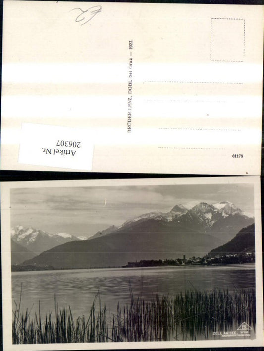 206307,Zell a.  See Ansicht m. Schilf i. Vordergrund