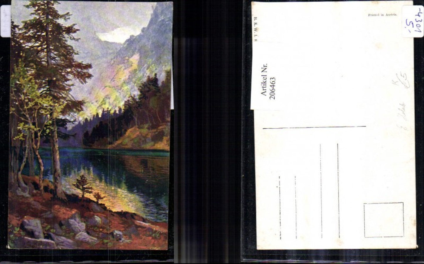 206463,Künstler AK G. Holub Landschaft Partie