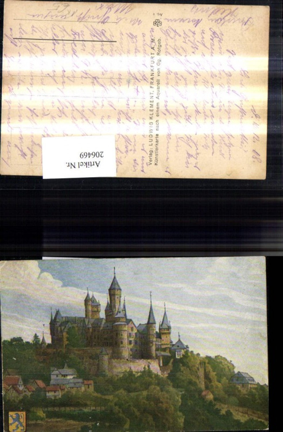 206469,Künstler AK Gg. Rotgeb Burg Schloss