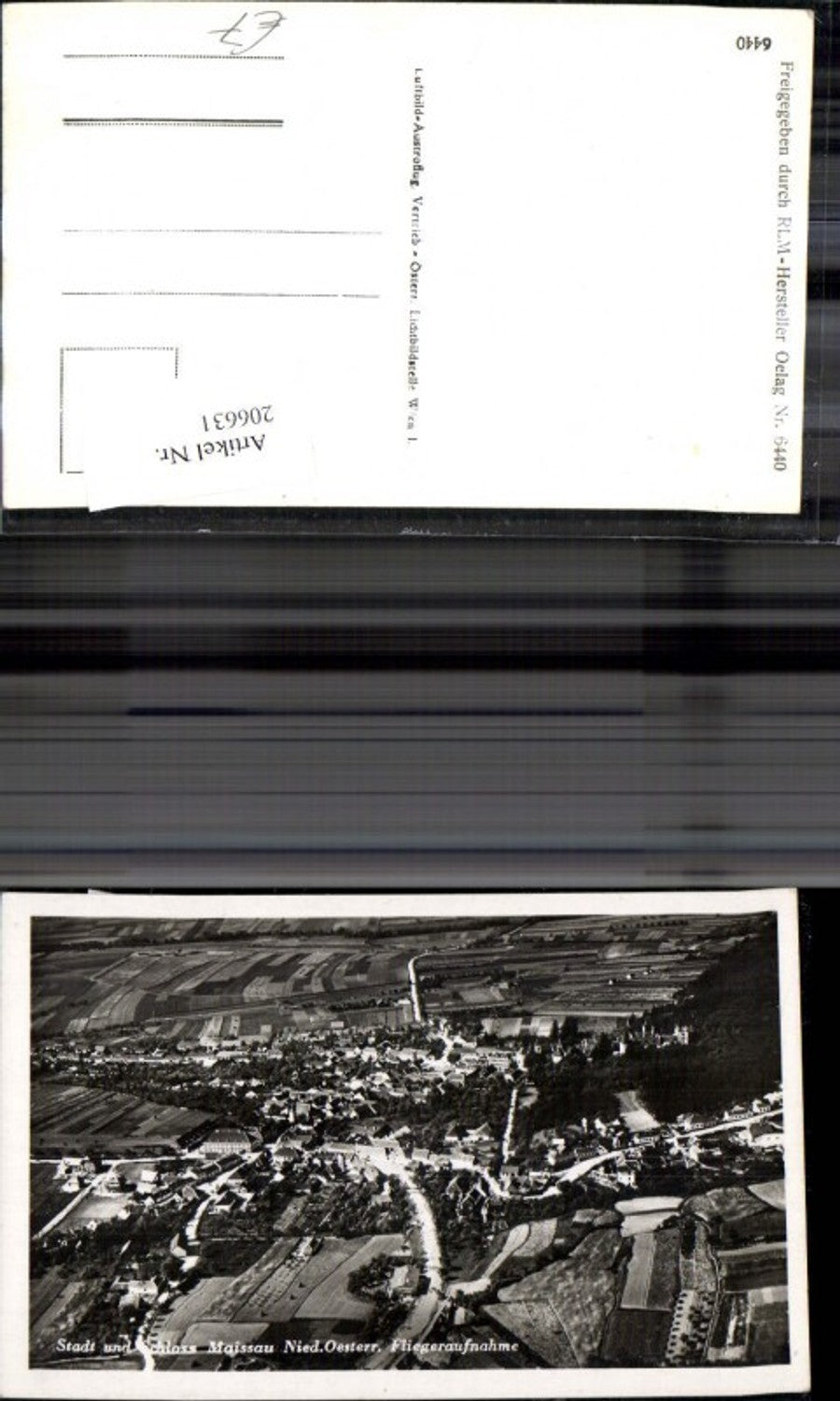 206631,Stadt u. Schloß Maissau Fliegeraufnahme