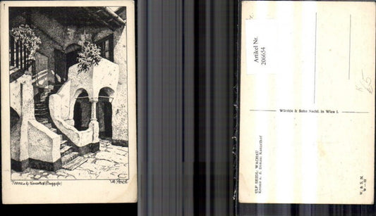 206654,Künstler Ak Ulf Seidl Krems a. d. Donau Wachau Kanzelhof