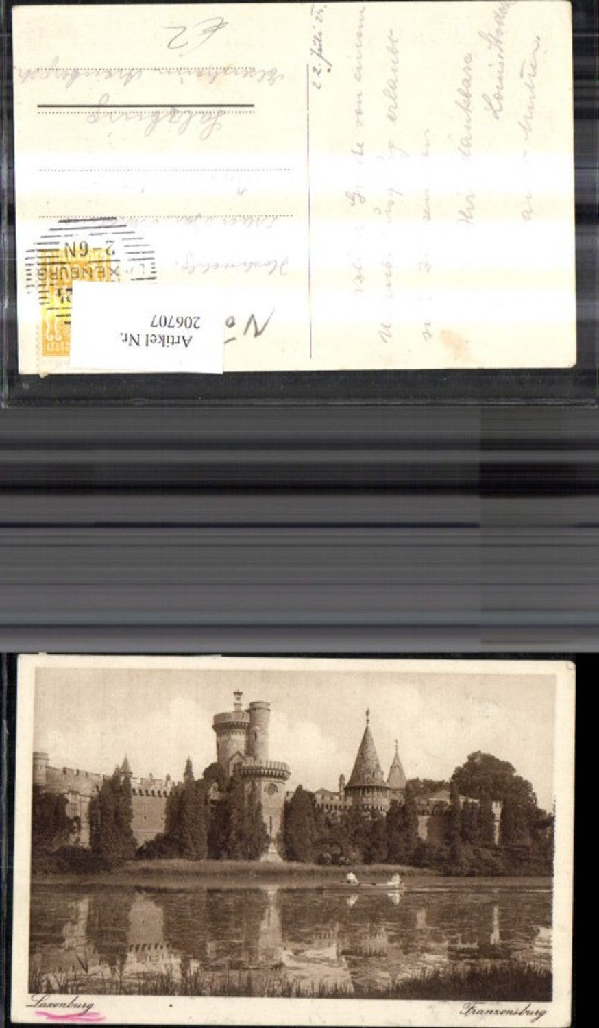 206707,Laxenburg Franzensburg Ruderboot Boot i. Vordergrund