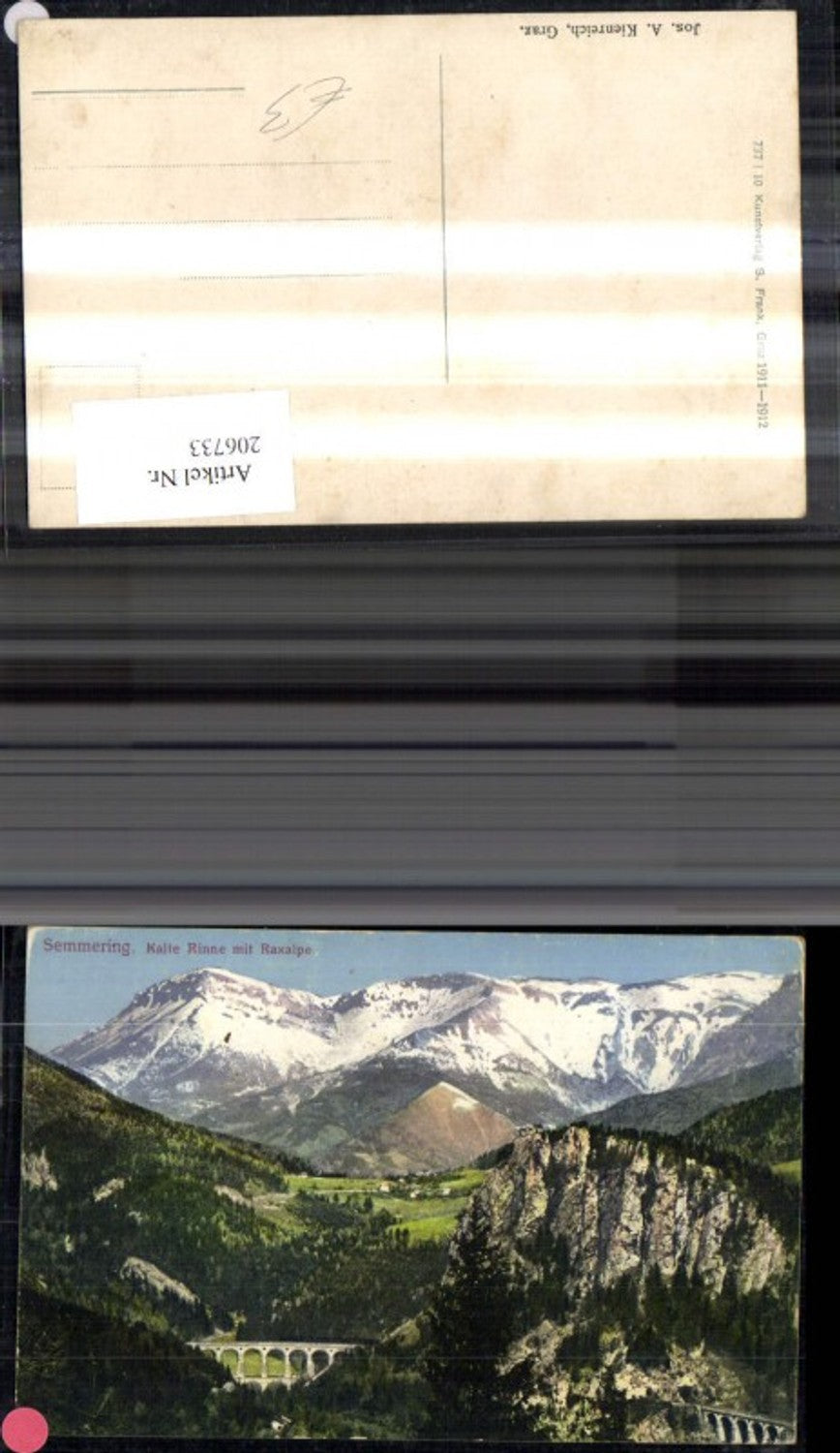 206733,Semmering Kalte Rinne m. Raxalpe