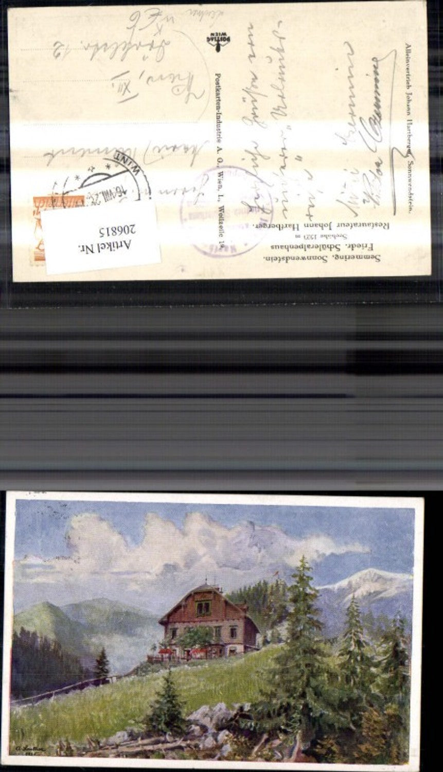 206815,Künstler Ak Cl. Leutner Semmering Sonnwendstein