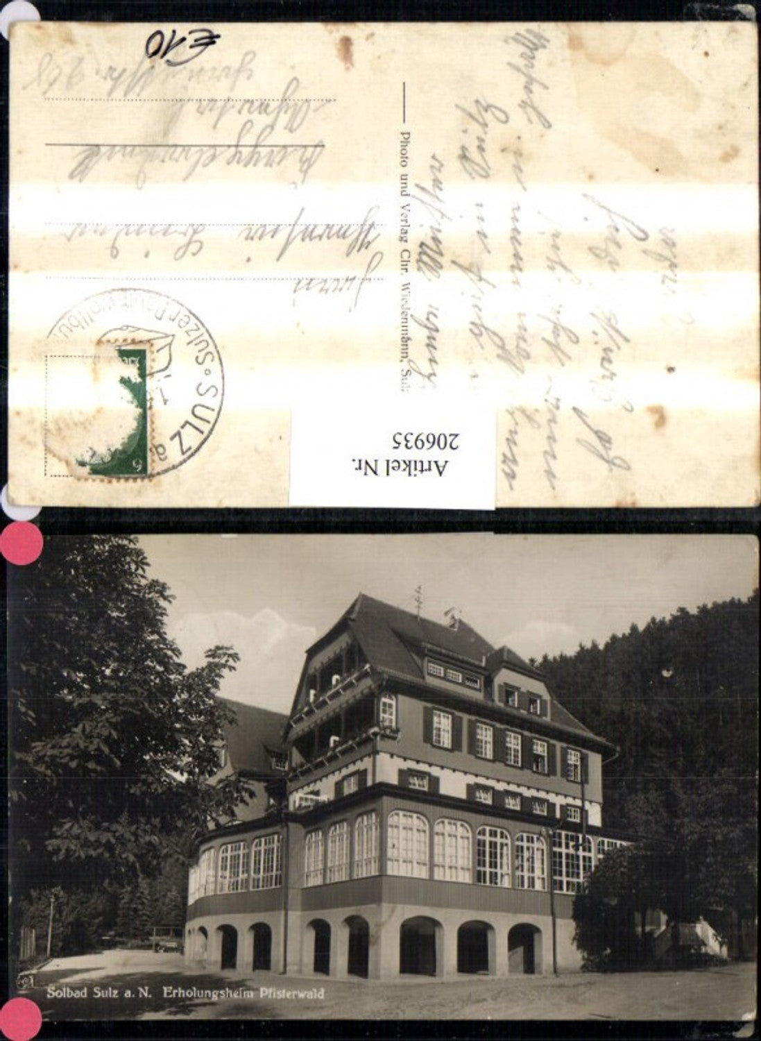 206935,Solbad Sulz a. Neckar Erholungsheim Pfisterwald