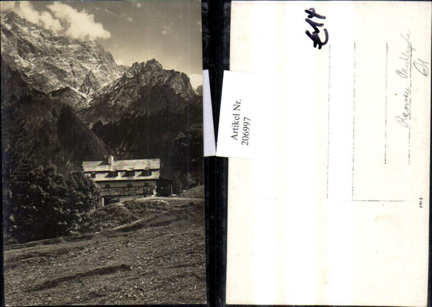 206997, Ramsau near Berchtesgaden, house view, mountain