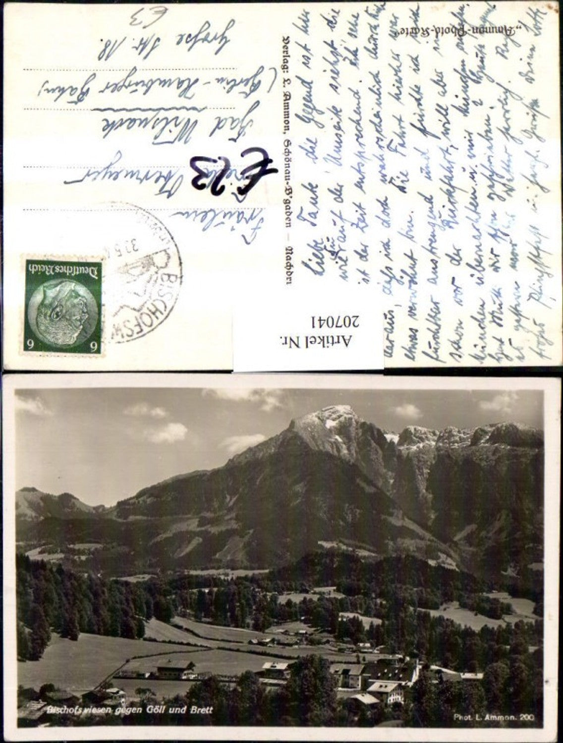 207041,Bischofswiesen Totale geg. Göll u. Brett