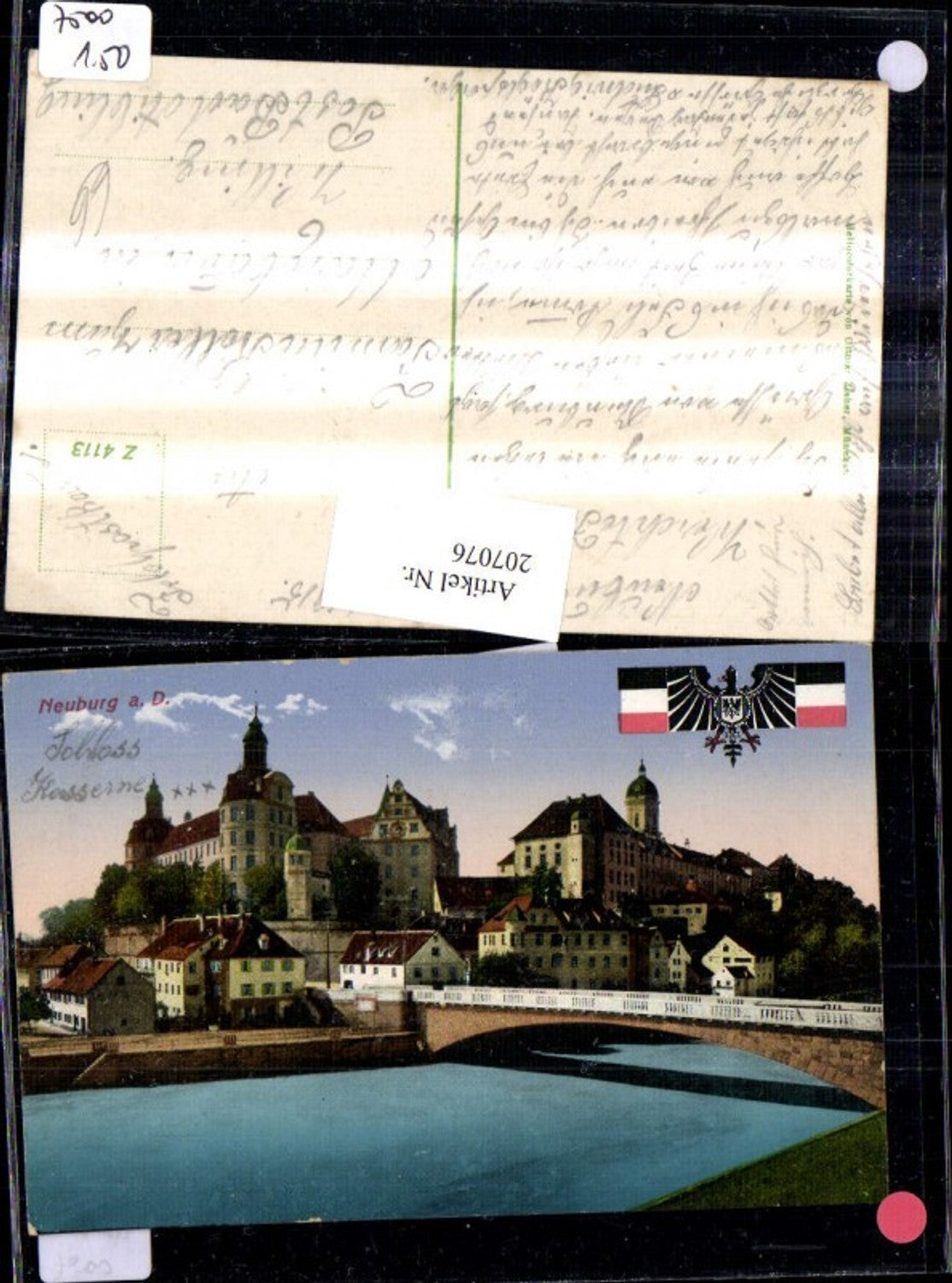207076,Neuburg a. d. Donau Schloss Kaserne Brücke