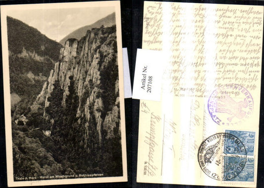 207108,Thale a. Harz Hotel am Hirschgrund u. Roßtrappfelsen