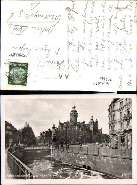 207145,Leipzig Neues Rathaus Brücke