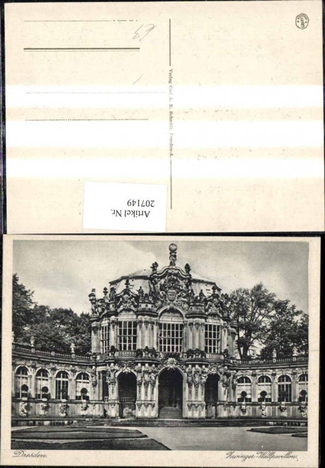 207149, Dresden Zwinger Wall Pavilion