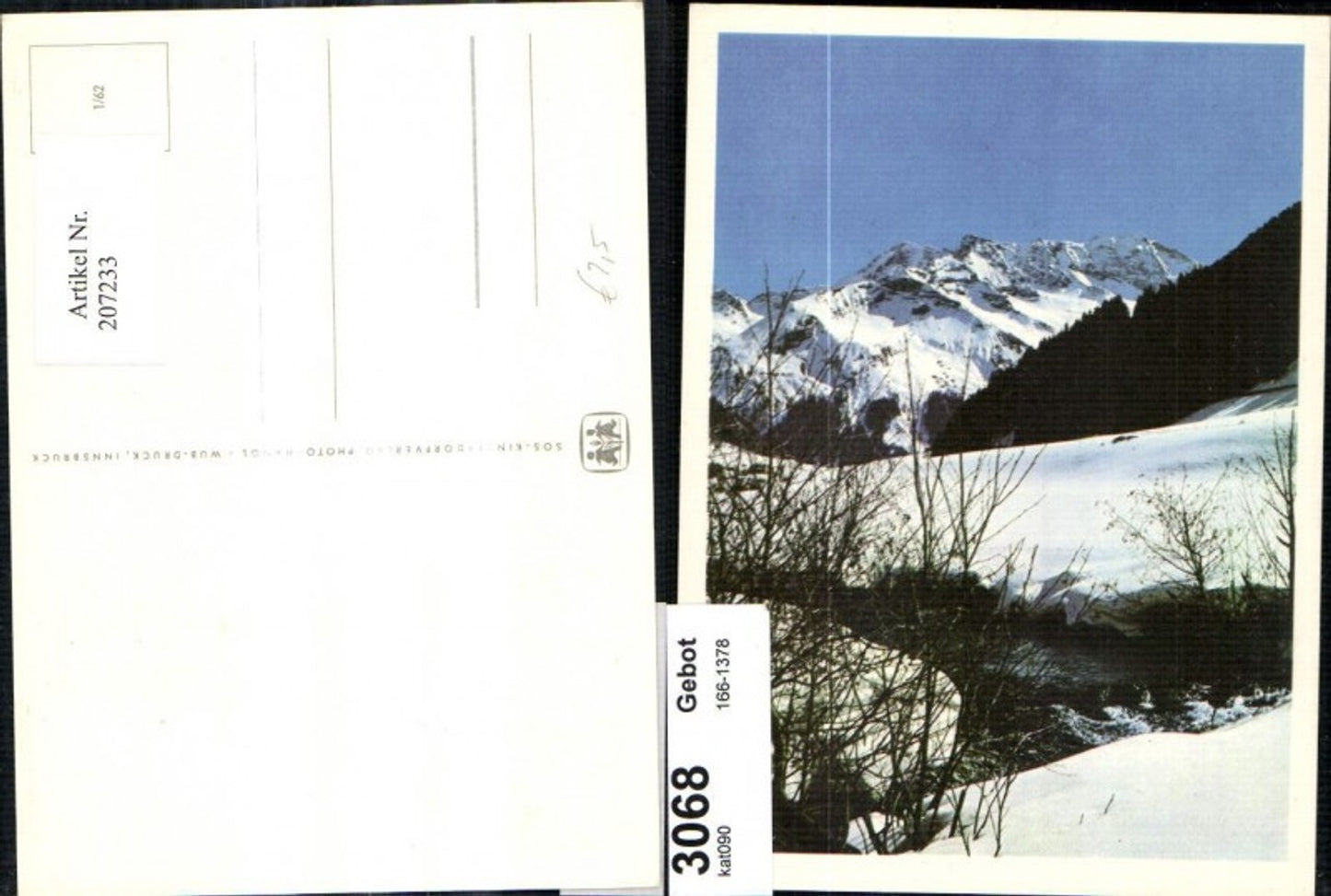 207233,SOS Kinderdorf 1/62 Winter Berglandschaft
