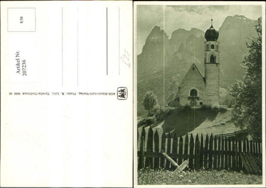 207236,SOS Kinderdorf 9/56 Kirche v. Bergkulisse