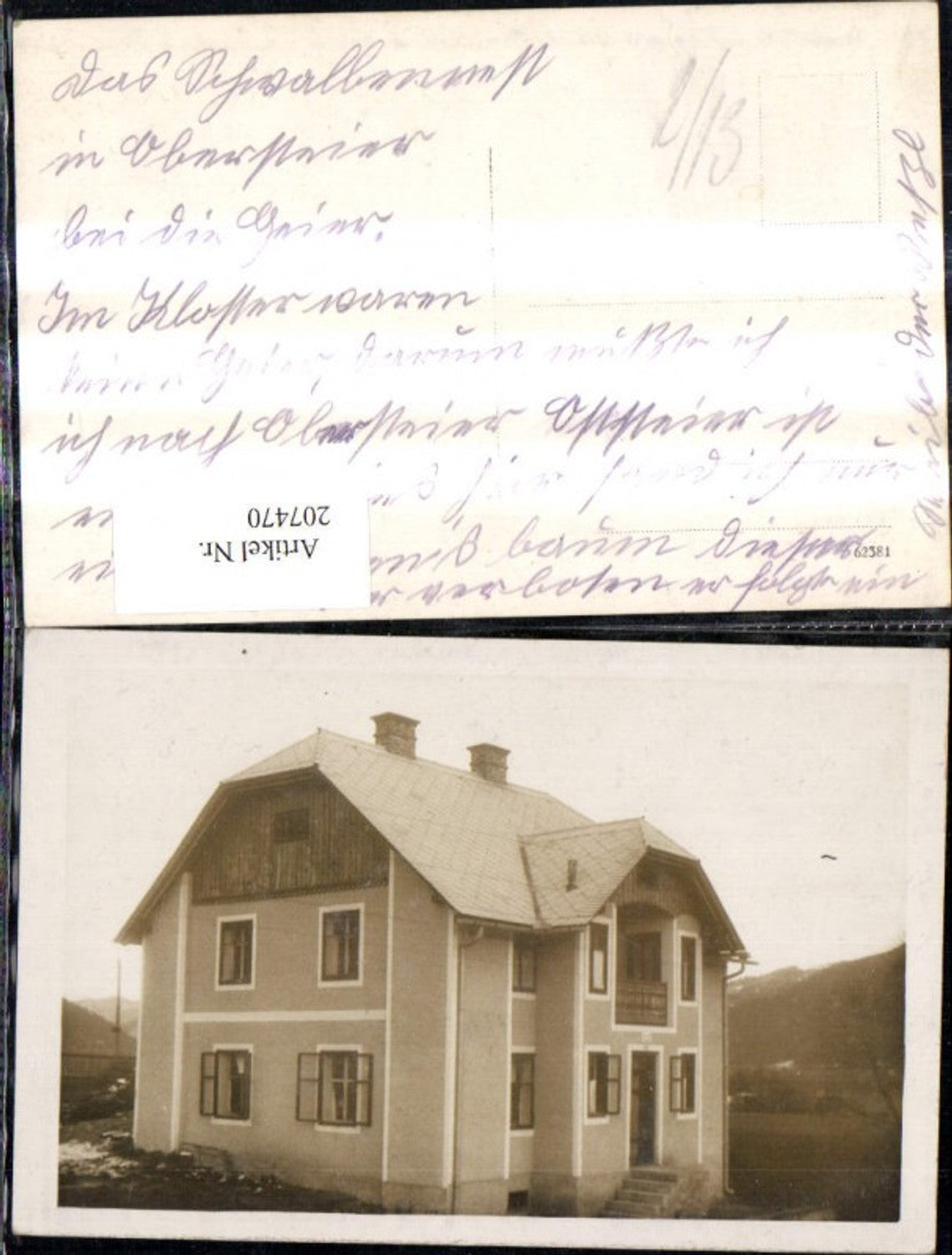 207470,Foto Ak Schwalbennest i. Oberstein Idar Hausansicht