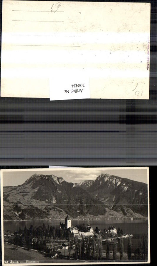 208424,Spiez Schloss Burg am Thunersee Kt Bern