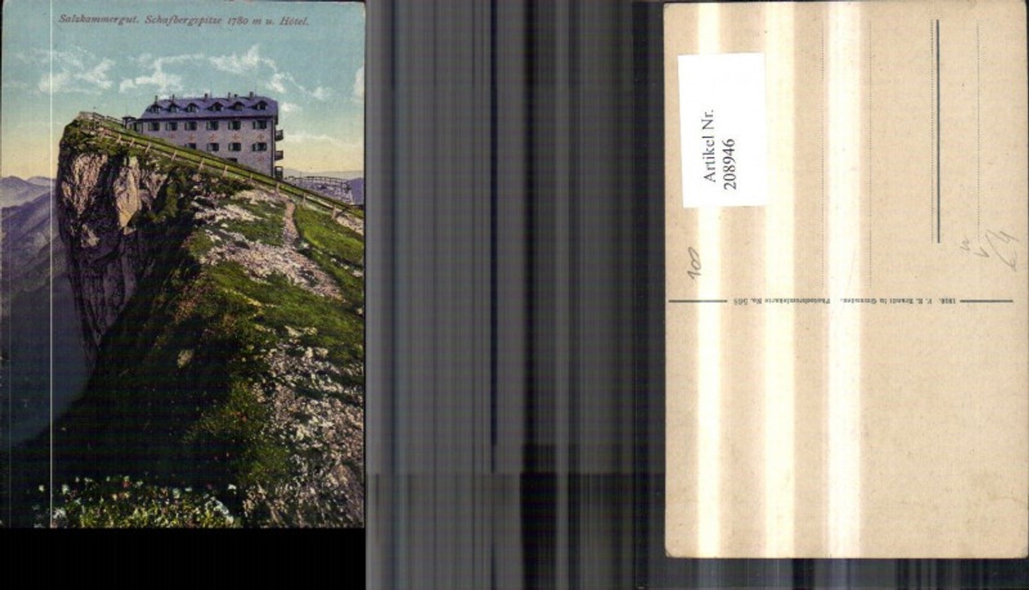 208946,Schafberg-Spitze St Wolfgang a. Wolfgangsee Zahnradbahn Bergbahn pub F. E. Brandt 568