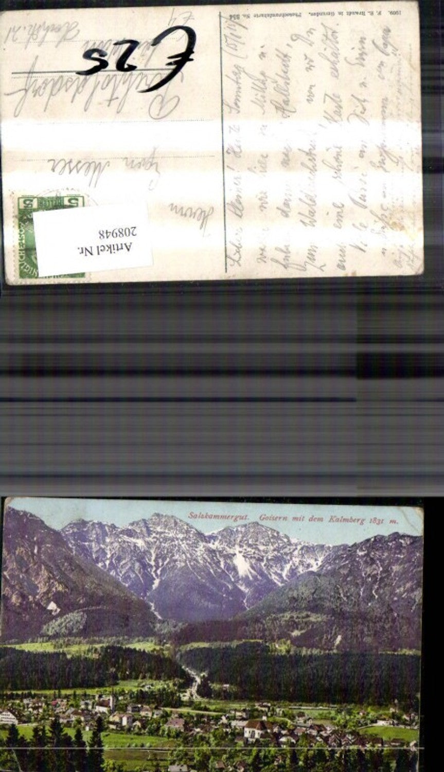 208948,Goisern m. d. Kalmberg Salzkammergut pub F. E. Brandt 354