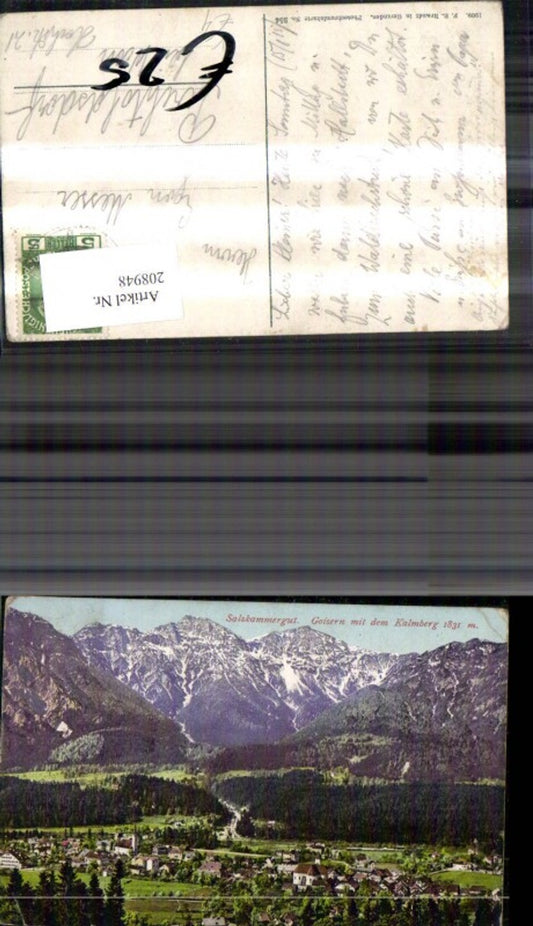 208948,Goisern m. d. Kalmberg Salzkammergut pub F. E. Brandt 354