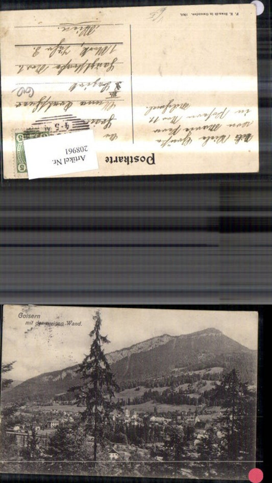 208961,Goisern m. d. ewigen Wand pub F. E. Brandt