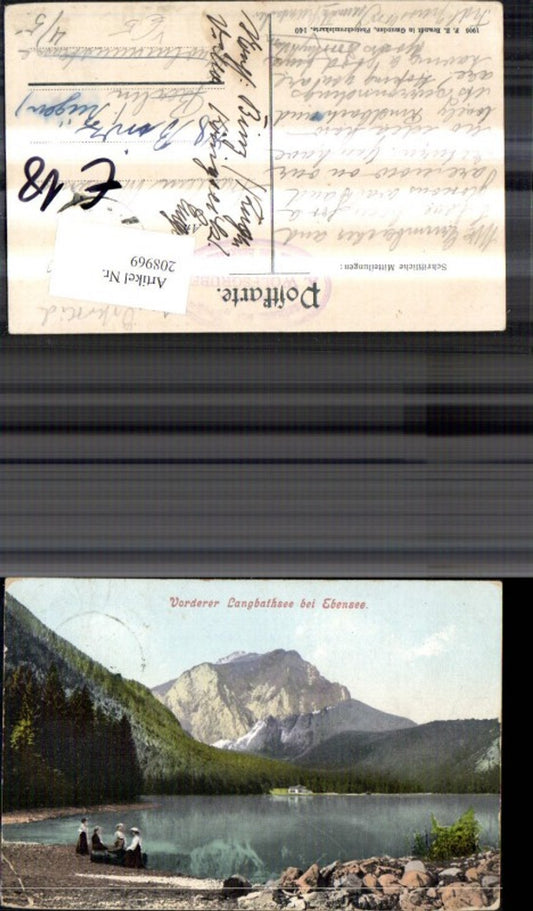 208969,Vorderer Langbathsee b. Ebensee See pub F. E. Brandt 140