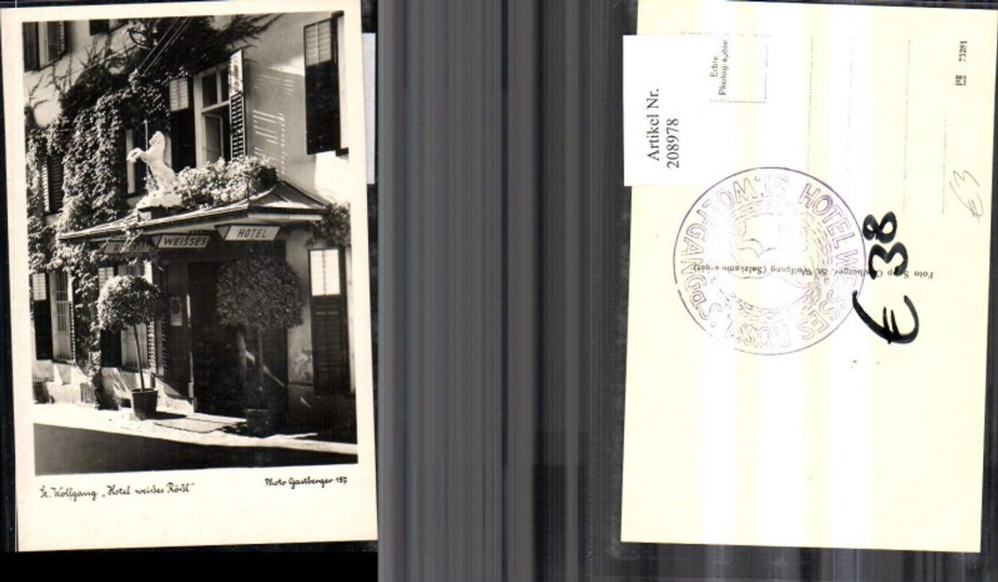 208978,St Wolfgang „Hotel weißes Rössl“ Detailansicht