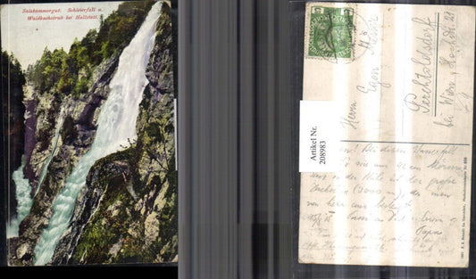 208983,Salzkammergut Schleierfall u. Waldbachstrub b. Hallstatt Wasserfall pub F. E. Brandt 866