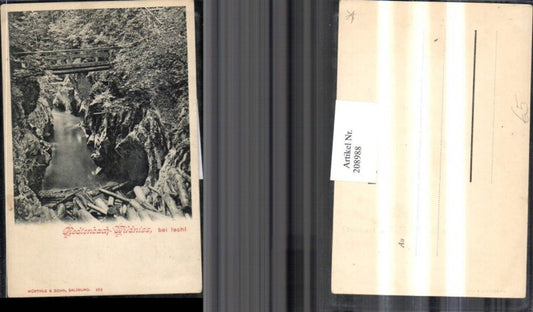 208988,Redtenbach-Wildniss b. Ischl Partie Brücke