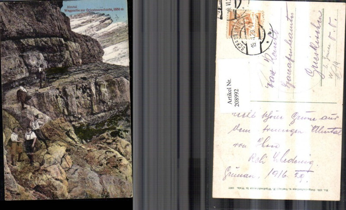 208992,Almtal Wegpartie zur Grieskaarscharte b. Grünau