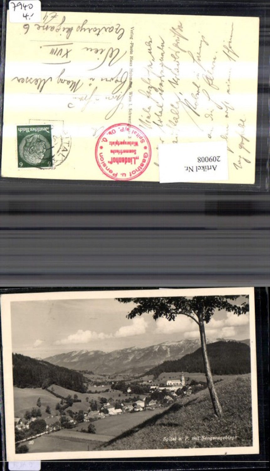 209008,Spital a. Pyhrn Teilansicht m. Sengsengebirge