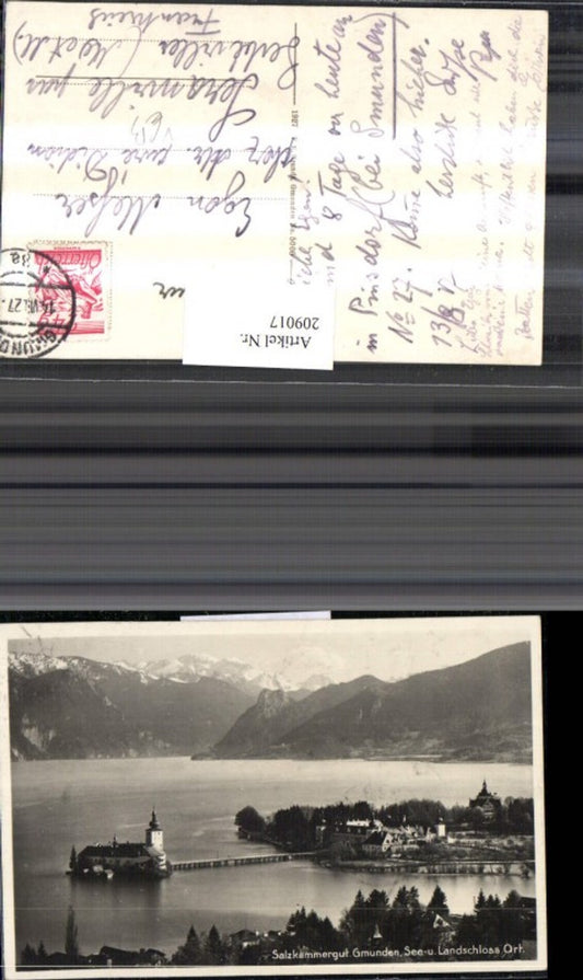 209017,Salzkammergut Gmunden See u. Schloss Orth pub Brandt 5006