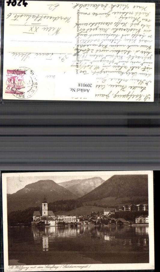 209018,St Wolfgang Teilansicht m. d. Schafberg