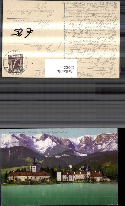 209022,Gmunden See u. Schloss Orth pub Brandt 1351