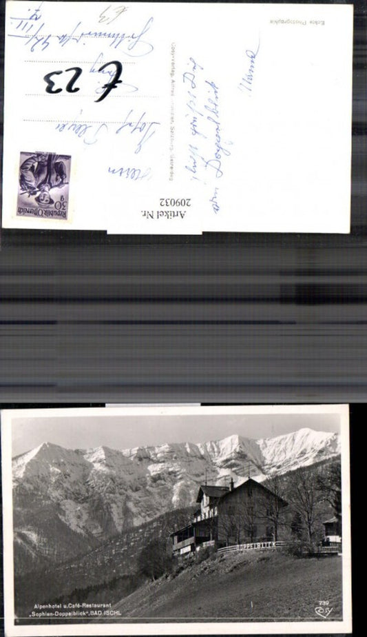 209032,Alpenhotel u. Cafe-Restaurant „Sophien-Doppelblick“ in Bad Ischl