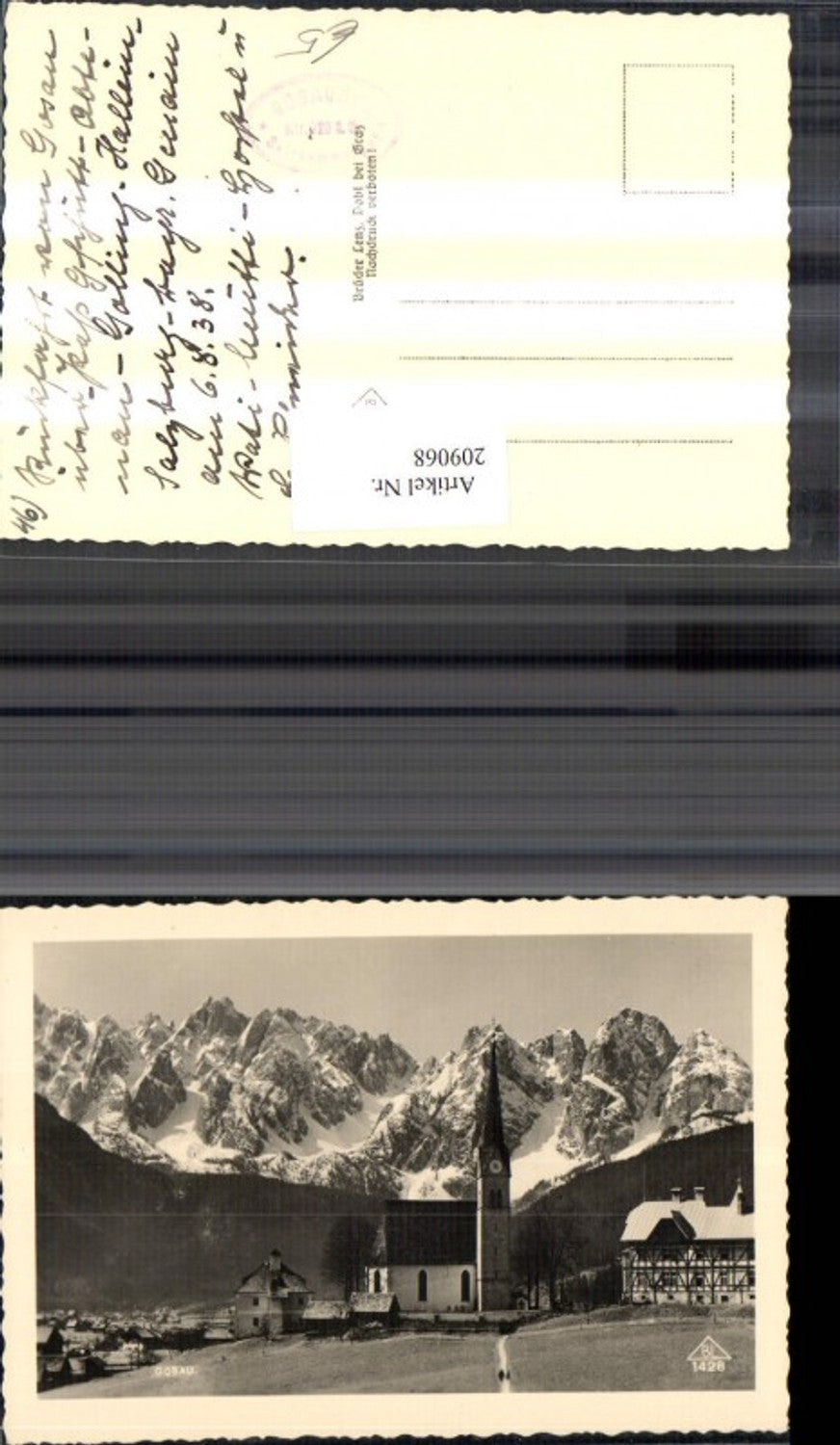 209068,Gosau Teilansicht Kirche