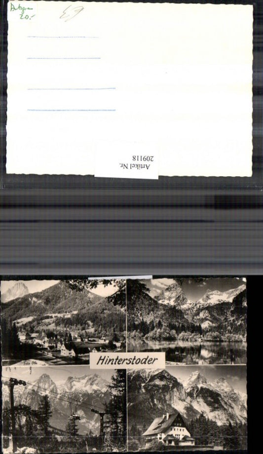 209118,Hinterstoder Totale See Sesselift Mehrbildkarte