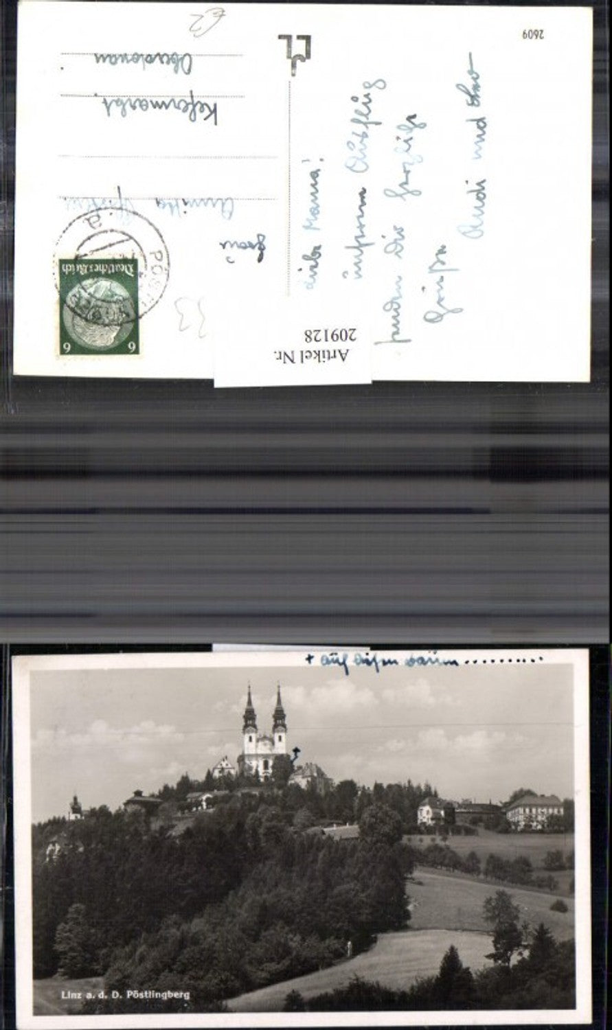 209128,Linz a. d. Donau Pöstlingberg Totale Kirche