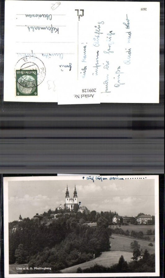 209128,Linz a. d. Donau Pöstlingberg Totale Kirche