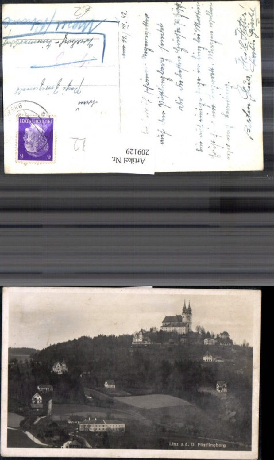 209129,Linz a. d. Donau Pöstlingberg Totale Kirche