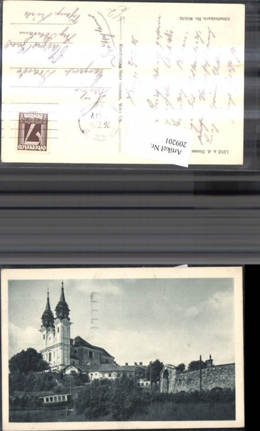 209201,Linz a. d. Donau Pöstingberg Kirche pub Hans Hausner 8011/11