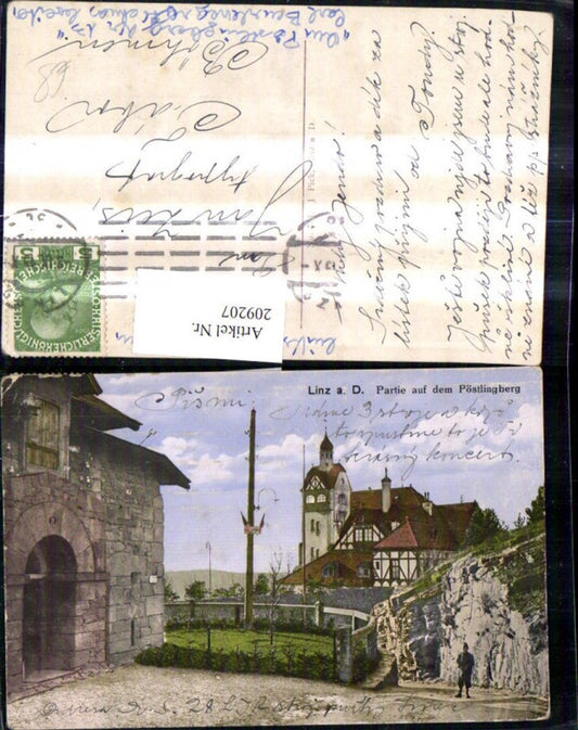 209207,Linz a. d. Donau Partie auf d. Pöstlingberg