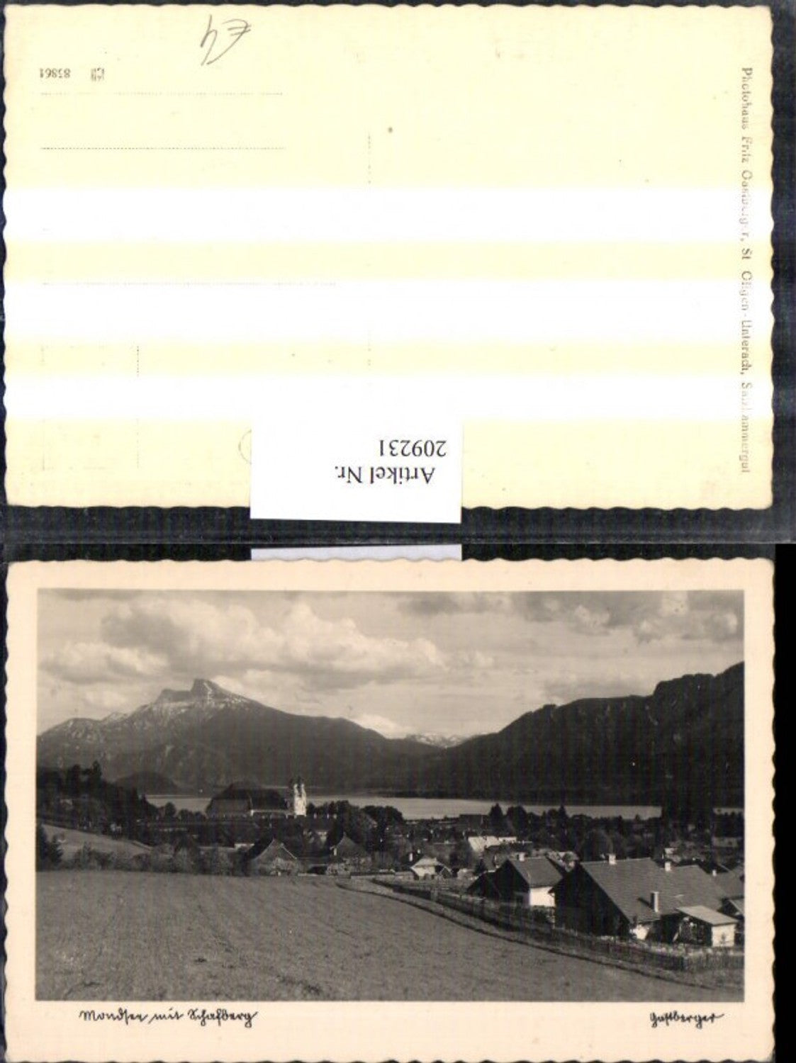 209231,Mondsee Totale m. Schafberg
