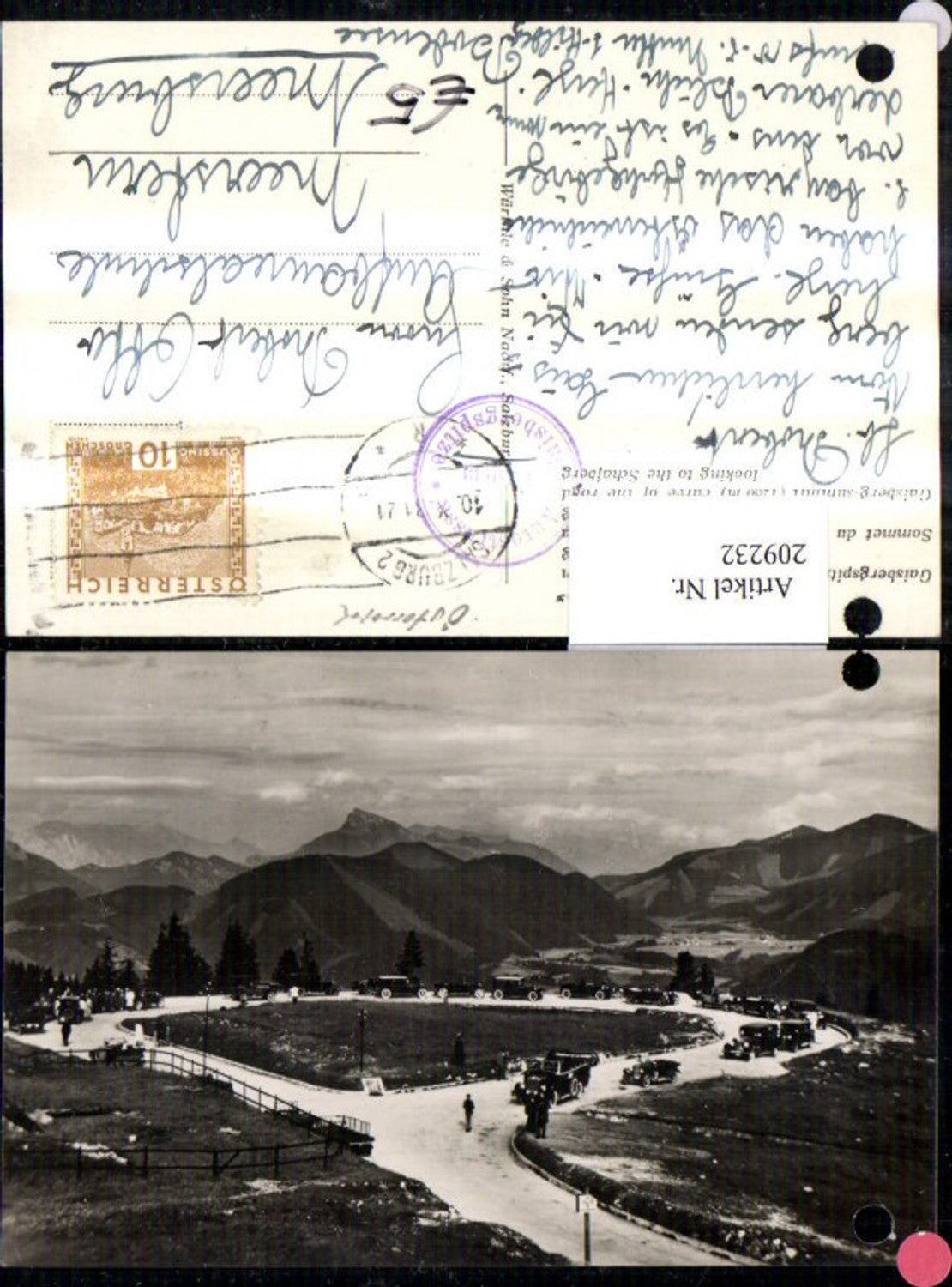 209232,Gaisbergspitze Straßenschleife geg. Schafberg