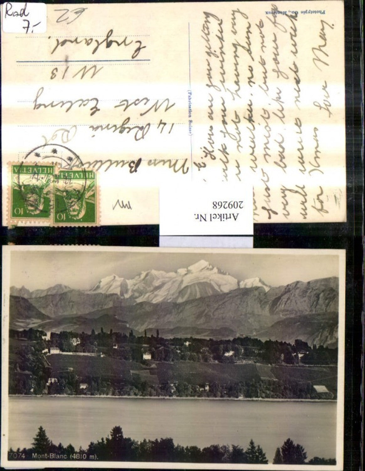 Alte Ansichtskarte – Old Postcard
