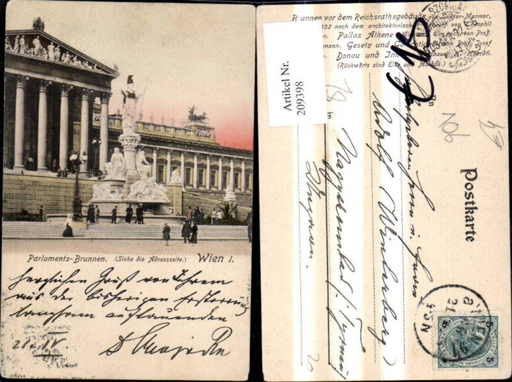 Alte Ansichtskarte – Old Postcard