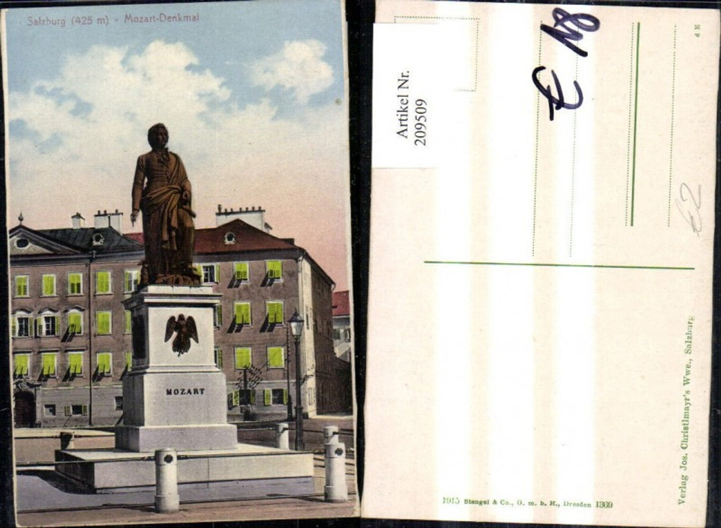 209509,Salzburg Mozart Denkmal Statue