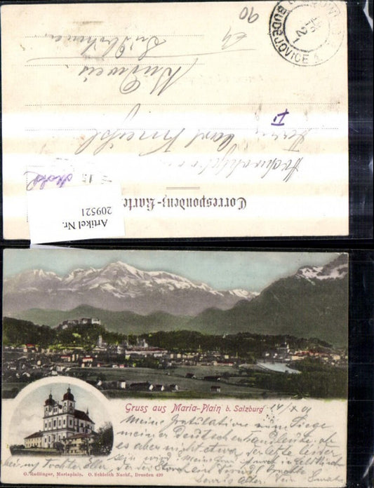 209521,Gruss a. Maria Plain b. Salzburg Mehrbild Ak Wallfahrtskirche Kirche