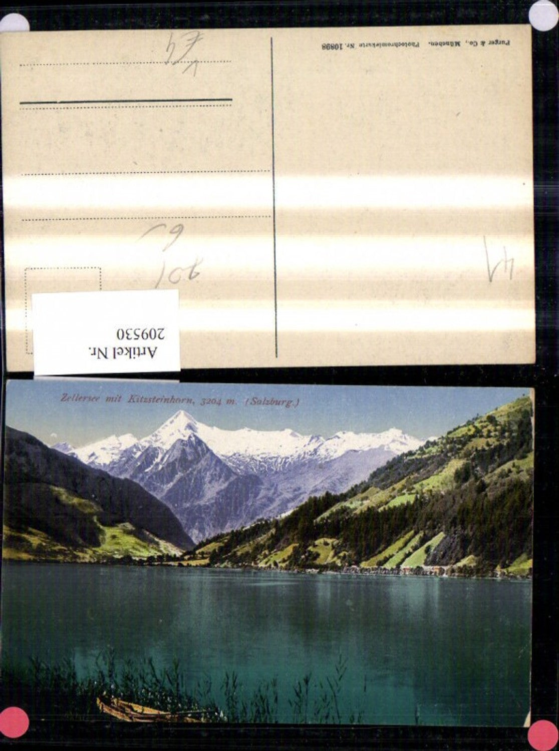 209530,Zellersee m. Kitzsteinhorn Zell a. See pub F. E. Brandt 10898